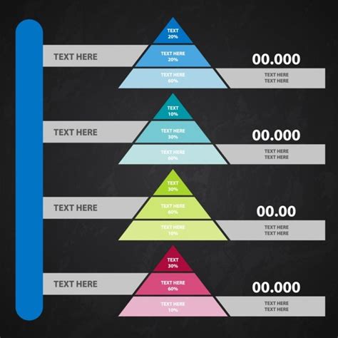 Free Vector | Infographic pyramid template collection