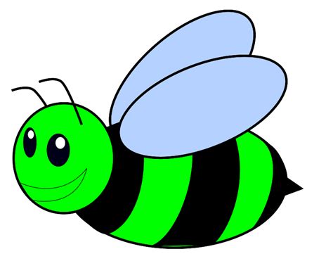 Green Bee Clip Art at Clker.com - vector clip art online, royalty free ...