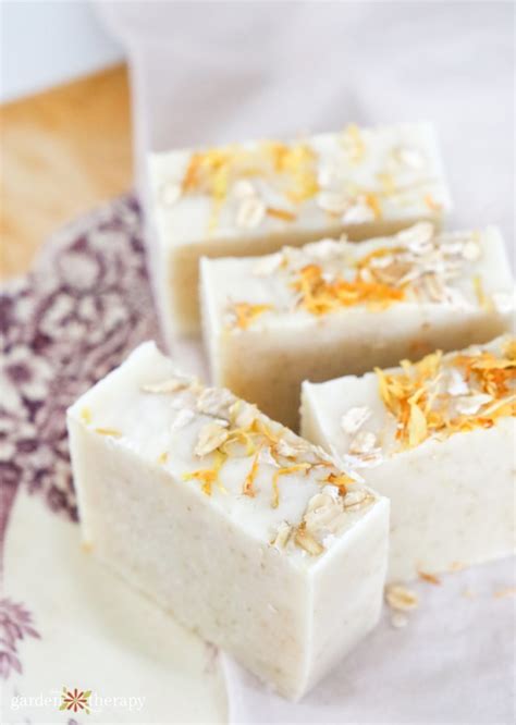 Oatmeal Soap Recipe: Naturally Relieve Dry, Itchy Skin - Garden Therapy ...