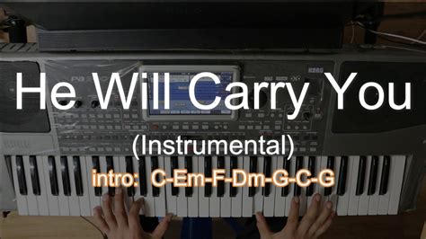 He Will Carry You Instrumental with Chords & Lyrics - YouTube