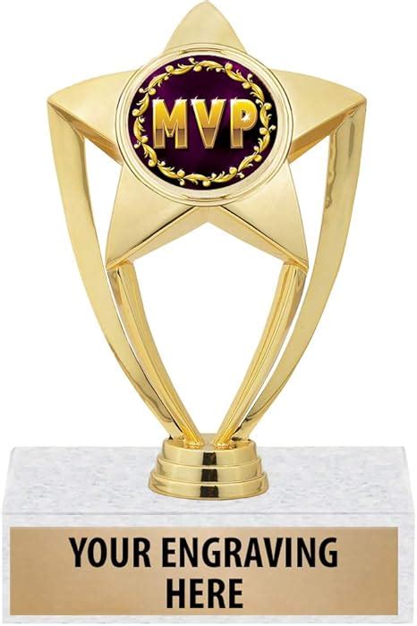 Amazon.com : MVP Trophy - 6" Gold Star MVP Recognition Trophy Awards Prime : Sports & Outdoors