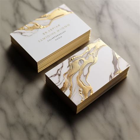 Elegant Gold Foil Business Cards