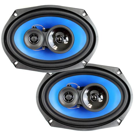 QPower (2) 6x9" 700 Watt 3-Way Car Audio Stereo Coaxial Speakers Pair ...