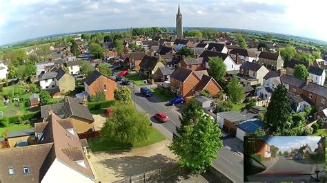 Hubsan H501S flight around Hanslope village. This time it worked - YouTube