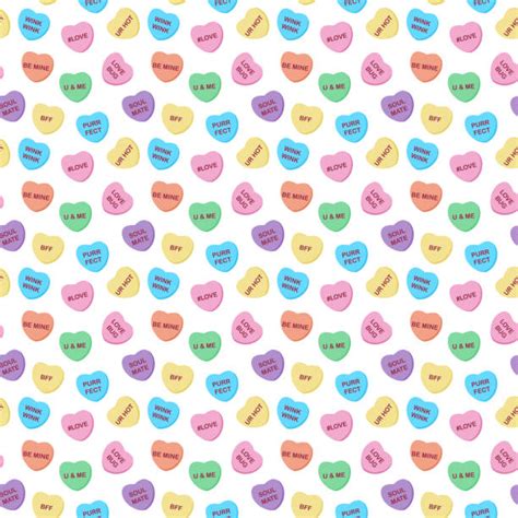 Conversation Hearts Background