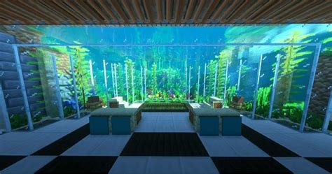 Minecraft Aquarium Living Room Design