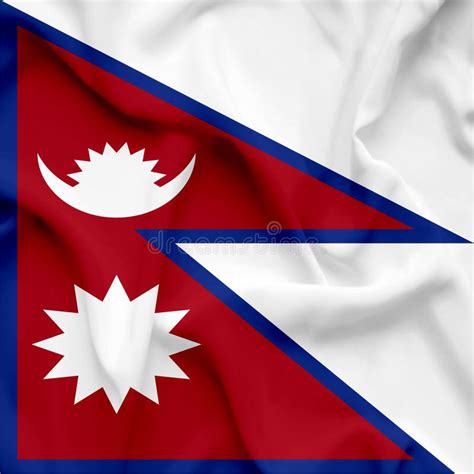 Nepal waving flag stock photo. Image of canvas, aged - 149795538