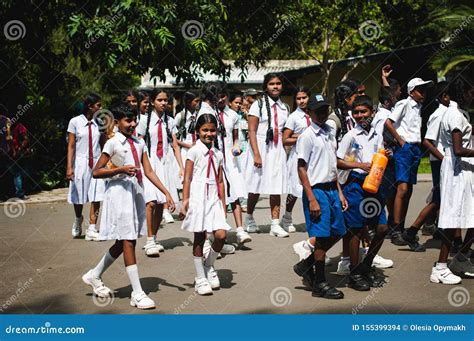 School Uniform. Beautiful School Children Active and Happy. Sri Lanka ...