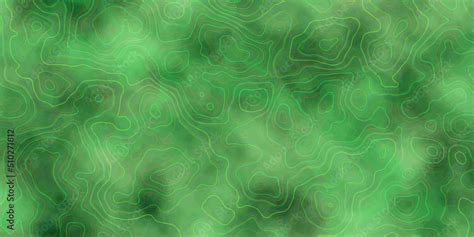 Topographic wave map background concept. Topo contour map. Rendering ...