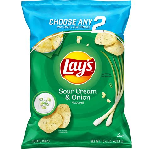 Lay's, Sour Cream & Onion Flavored, Potato Chips - SmartLabel™