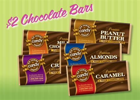 $2 Chocolate Bars https://oldfashioncandy.com/chocolate-fundraisers ...