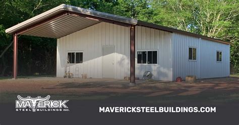 40x60 Outbuilding Steel Building Kit | Maverick Steel Buildings