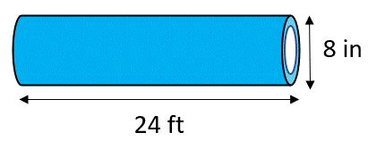 Volume of a Pipe Calculator