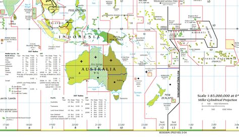 Australia Time Zone Map With Cities - United States Map