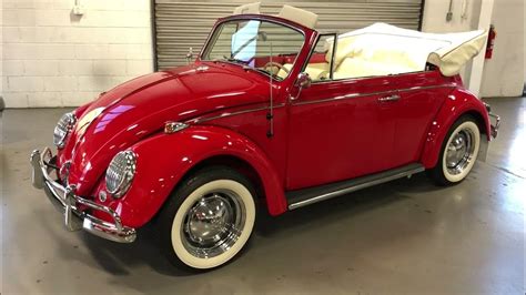 1965 Volkswagen Beetle Convertible Fully Restored FOR SALE NOW! - YouTube