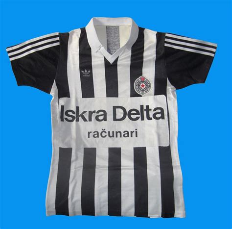 Partizan Belgrade Home football shirt 1986 - 1987.