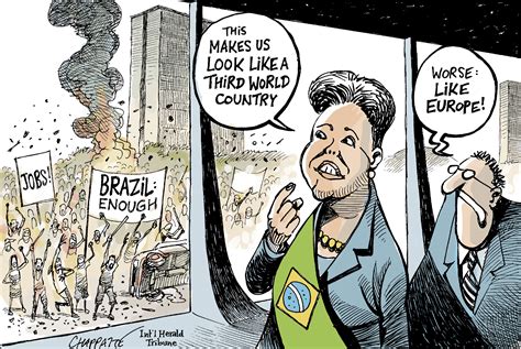 Unrest in Brazil | Globecartoon - Political Cartoons - Patrick Chappatte