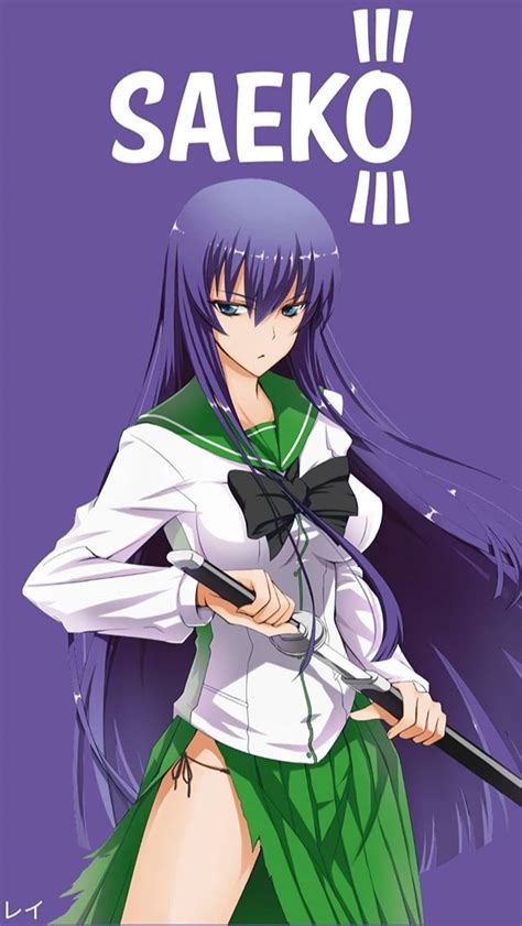 Saeko High school of dead | School of the dead, Anime character names, Anime