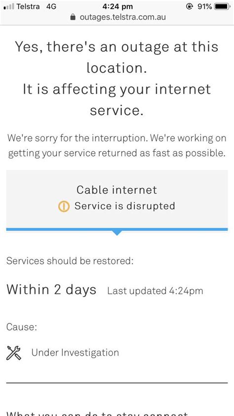 Telstra Outage: Service Down and Not Working - Outage.Report