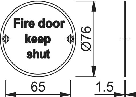 AR902 Fire Door Keep Shut Sign – Proline Hardware | Architectural ...