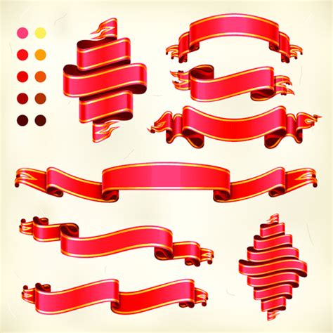 Photoshop ribbon banner shape free vector download (21,961 Free vector ...