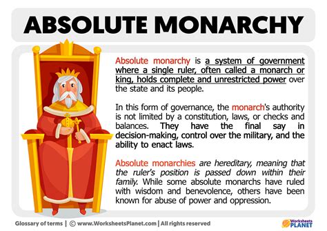 What is an Absolute Monarchy | Definition of Absolute Monarchy