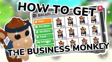 How to get the NEW BUSINESS MONKEY in ADOPT ME ROBLOX - YouTube