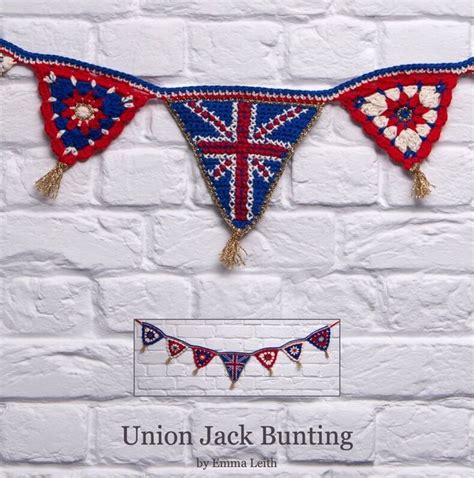 Union Jack Bunting | EMMA LEITH | Spiral crochet, Needle felted ...