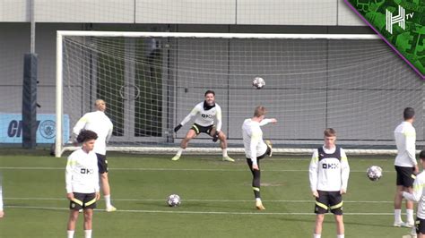 Jack Grealish goes in GOAL during Man City UCL semi-final training! - YouTube