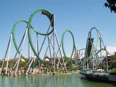 The Hulk Rollercoaster, Universal Studios in Florida. This was my favorite ride there....think I ...