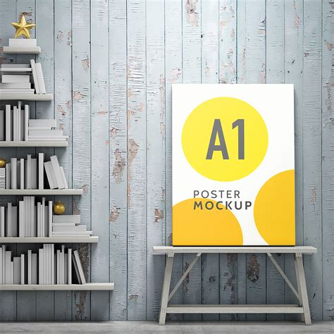 A1 Poster Mockup Free PSD - Free Mockup World