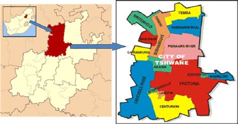 Tshwane South Africa Map