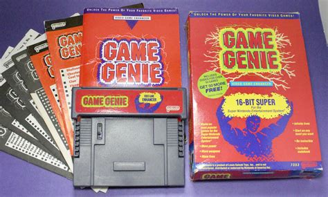 Game Genie Lot CIB 16-bit Super Nintendo Game Hack Cheat - Etsy