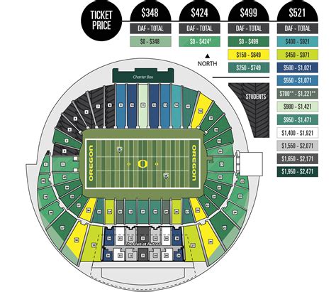 Autzen Stadium Seating Chart With Rows - Stadium Seating Chart