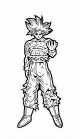 Ultra Instinct Goku 730  Coloring Home sketch template