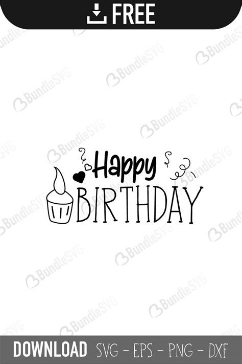 Birthday SVG Cut Files Free Download | BundleSVG