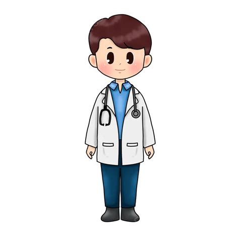 Chibi Doctor PNG Image, Cute Chibi Male Doctor Cartoon, Male Character, Doctor, Cartoon PNG ...