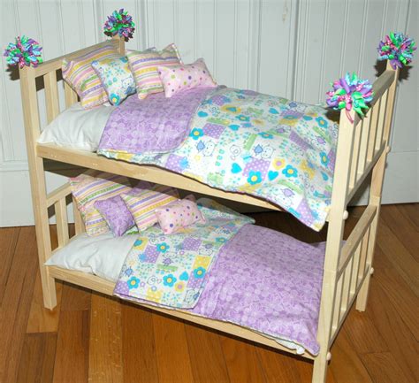 American Girl Doll Bed - Doll Bunk Bed Soooo Cute Kittens - Fits American Girl Doll And 18 Inch ...