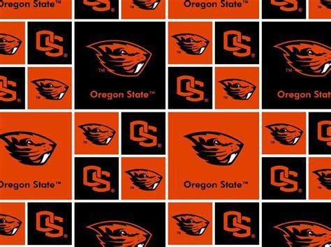 Oregon State Beavers Cotton Fabric | Oregon state, Oregon state beavers ...