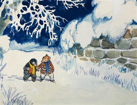 The Wind In The Willows Wintry Scene Painting by Philip Mendoza - Pixels