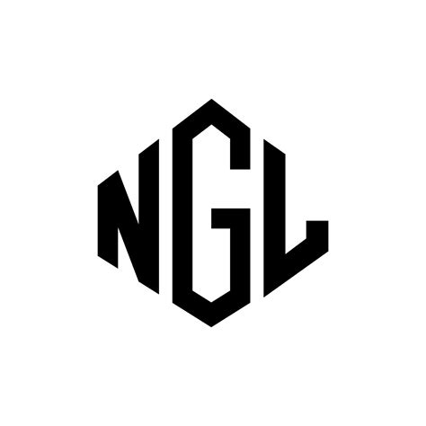 NGL letter logo design with polygon shape. NGL polygon and cube shape ...