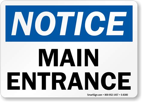 Office Entrance Signs | Entrance Door Signs