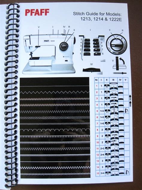 Pfaff 1222E Stitch Guide Electronic Copy by twirlybirdbaby