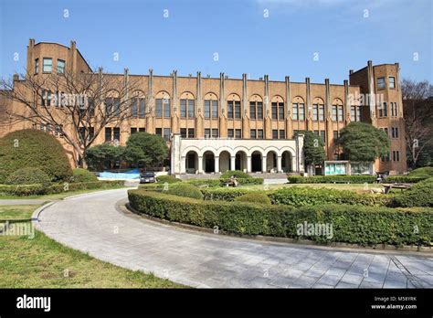 TOKYO, JAPAN - APRIL 12, 2012: People visit the University of Tokyo ...