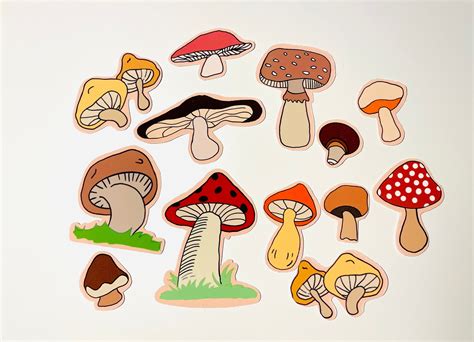 Mushroom Stickers | Etsy