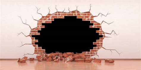 Exploding Brick Wall Stock Photos, Pictures & Royalty-Free Images - iStock