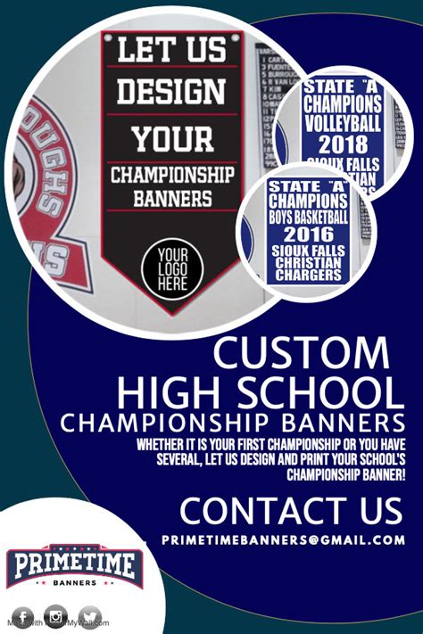 Custom High School Sports Championship Banners Any Size, Fully Customizable - Etsy