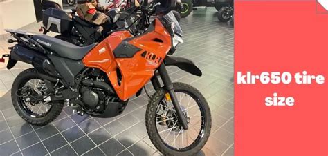 klr650 tire size