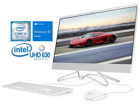 HP 22 All-in-One, 21.5" FHD Display, Intel Core i3-8100T 3.1GHz, 32GB ...