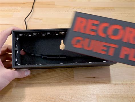 "Recording" LED backlit sign by Mikolas Zuza | Download free STL model | Printables.com